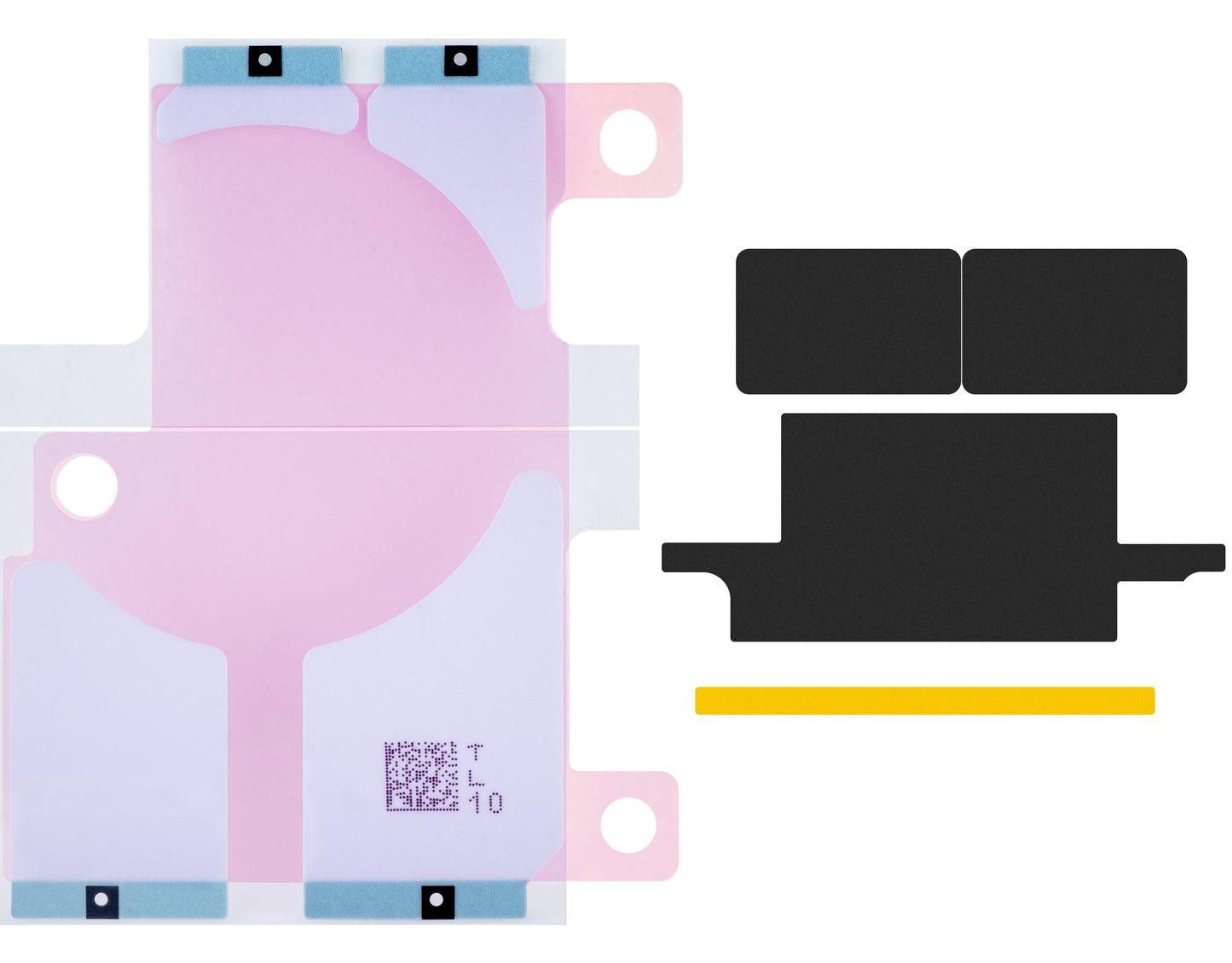 Apple iPhone 12 Pro Max battery with Flex Band BMS integration (no contact welding required) 