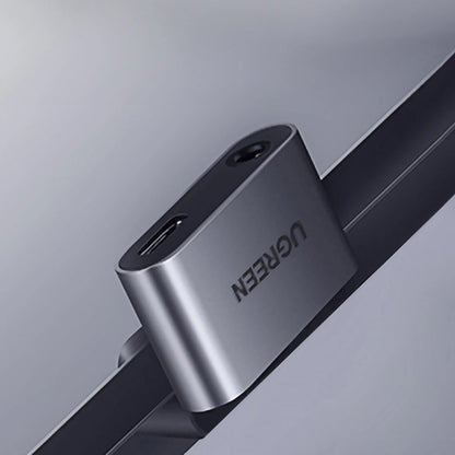 Audio Adapter USB-C - 3.5mm / USB-C UGREEN CM193, Grey 