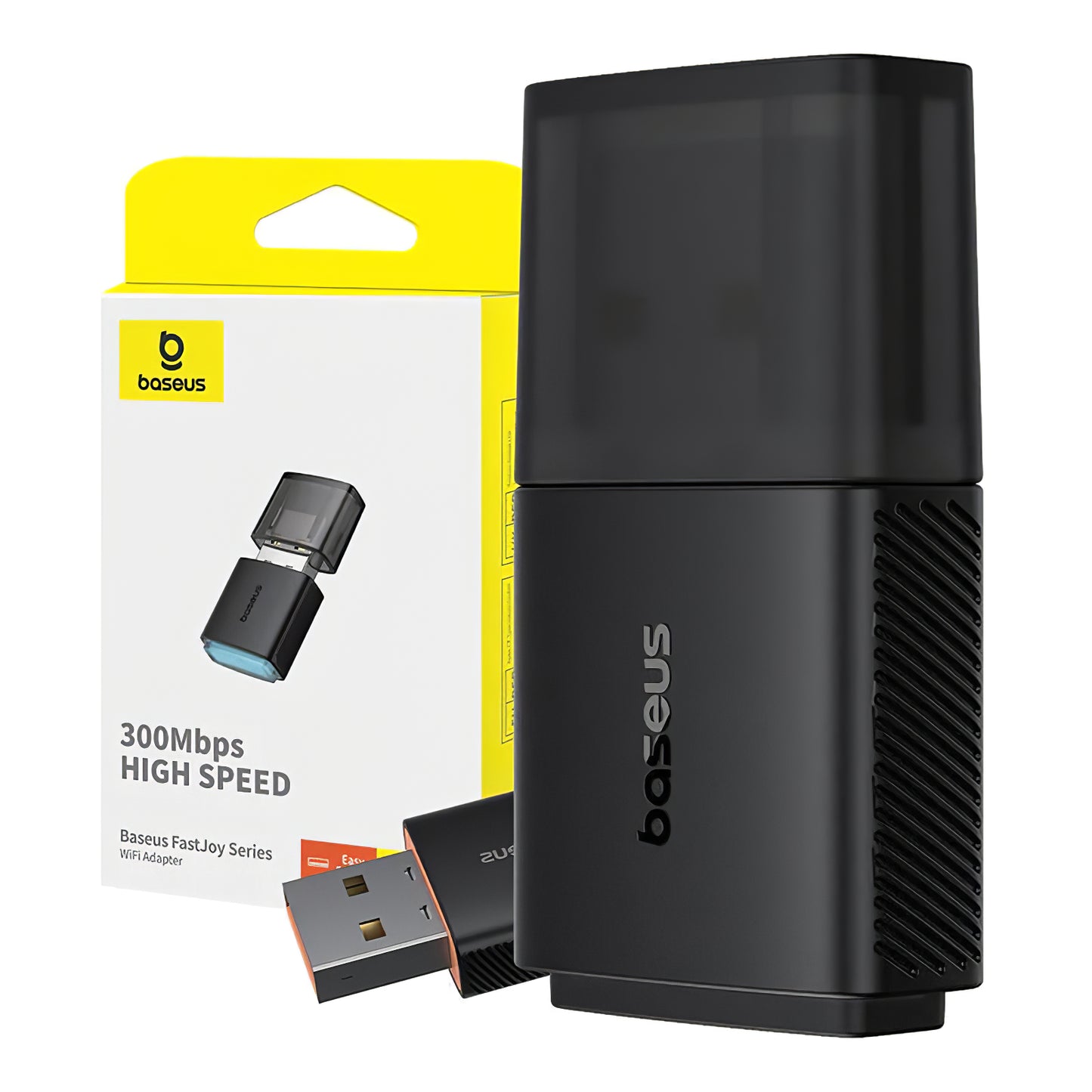 Baseus FastJoy Wireless Adapter, Dual Band, 300Mbps, Black B01317600111-03 