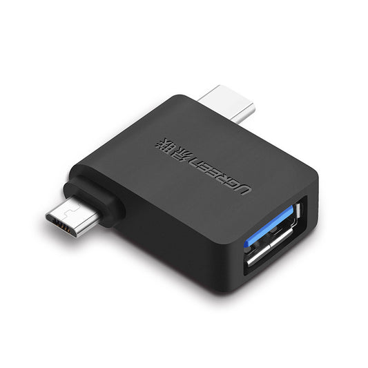 OTG microUSB / USB-C - USB-A UGREEN U30453, черен