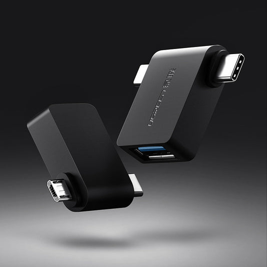 OTG microUSB / USB-C - USB-A UGREEN U30453, черен