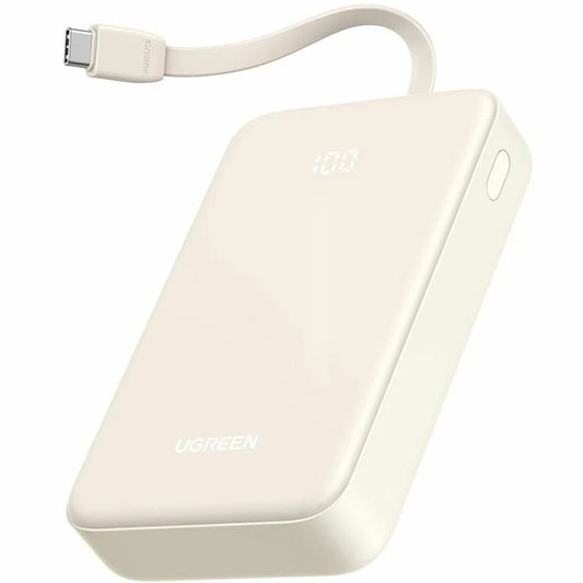 Външна батерия UGREEN PB505, 20000mAh, 22,5W, QC + PD, 1 x USB-A - 2 x USB-C, бежова 
