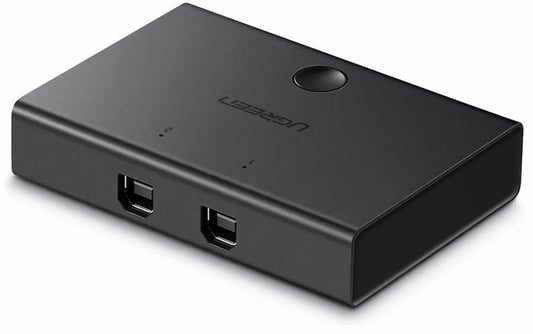 USB превключвател UGREEN US158, 2 x USB-B, черен 